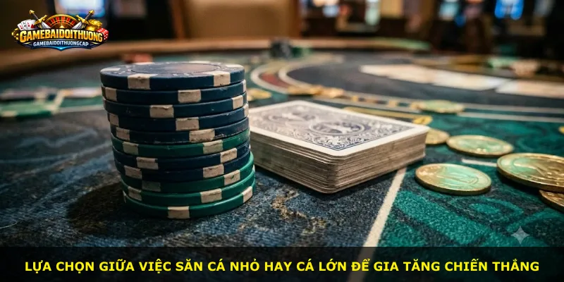 Lựa chọn giữa việc săn cá nhỏ hay cá lớn để gia tăng chiến thắng