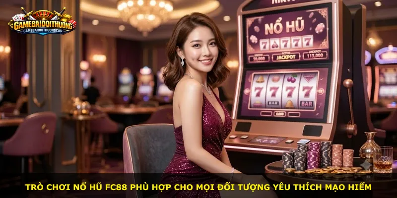 Trò chơi nổ hũ Fc88 phù hợp cho mọi đối tượng yêu thích mạo hiểm